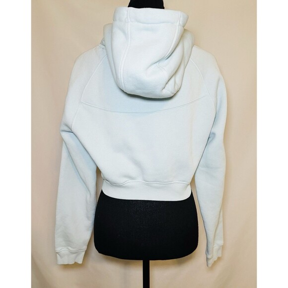 Alphalete Light Blue Crop Hoodie Sweatshirt Pullover Women's SMALL - Picture 3 of 12